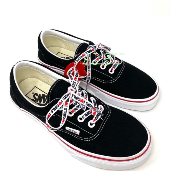 💖MEGA SALE💖VANS ERA I heart ❤️ Black Canvas Men's Size 9.5 13 VN0A4U39WKU - Picture 6 of 12